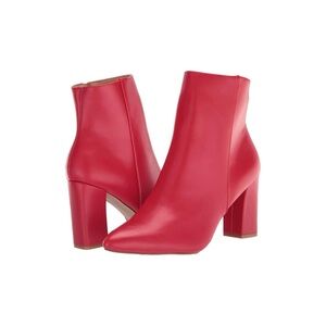 Madden Girl Flexxfashion Red Ankle Booties